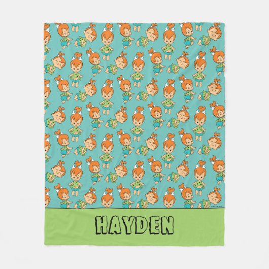 フリントストーンズ | Pebbles Flintstone フリースブランケット (正面)