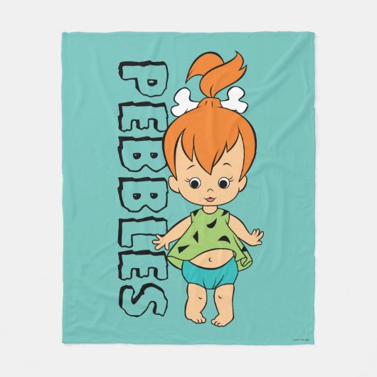 フリントストーンズ | Pebbles Flintstone フリースブランケット (正面)