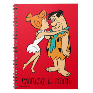 フリントストーンズ | Wilma キスをする Fred ノートブック