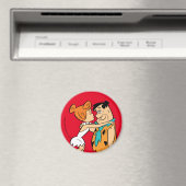 フリントストーンズ | Wilma キスをする Fred マグネット (インサイチュ (食洗機))