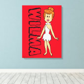 フリントストーンズ | Wilma Flintstone キャンバスプリント (インサイチュ (ウッドフロア))