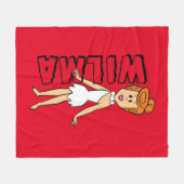 フリントストーンズ | Wilma Flintstone フリースブランケット (正面(横))