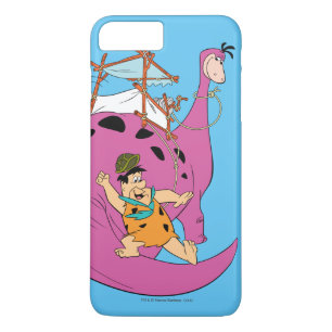 フリントストーン尾の下で滑っている フレッド iPhone 8 PLUS/7 PLUSケース