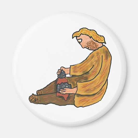 フリントナッピング マグネット (正面)