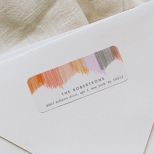 フリンモダンジ差出人住所ラベル ラベル