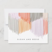 フリンモダンジ文パーソナライズされた具 ノートカード (正面)