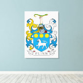 フリン家紋 キャンバスプリント (インサイチュ (ウッドフロア))