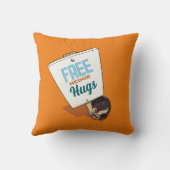 フリーおもしろいヘッジハグかわいいヘッジホッグ漫画 クッション (裏面)