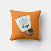 フリーおもしろいヘッジハグかわいいヘッジホッグ漫画 クッション (正面)