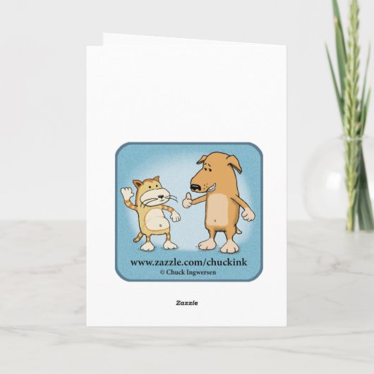 フリーおもしろいレンジ鶏誕生日 カード (裏面)