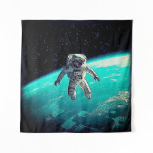 フリーで宇宙を漂う宇宙飛行士
