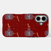 フリーな鳥の鳥かご | フォークアートの手と青い鳥 Case-Mate iPhoneケース (裏面 (横))