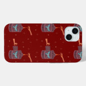 フリーな鳥の鳥かご | フォークアートの手と青い鳥 Case-Mate iPhoneケース (裏面 (横))