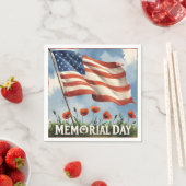 フリーのメモリアルデーランド用ナプキンス スタンダードカクテルナプキン (インサイチュ)