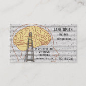 フリーの心理学者のセラピストか精神科医 名刺 (正面)