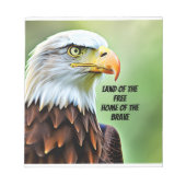 フリーの禿イーグルの国 ノートパッド (正面)