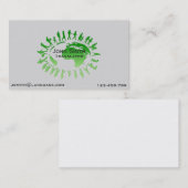 フリーの訳者の言語通訳 名刺 (正面/裏面)