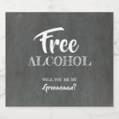 フリーアルコおもしろいールグロムスマン提案 ビールラベル (シングルラベル)