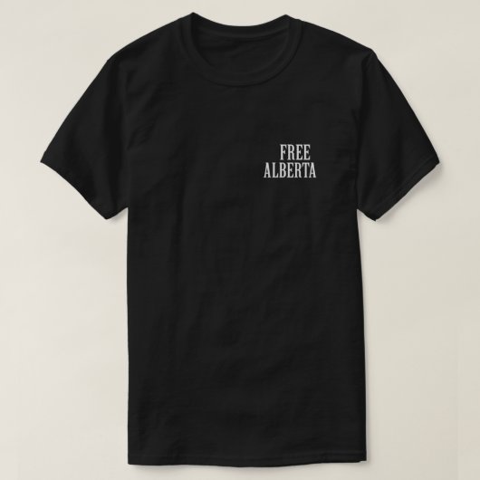 フリーアルバータ Tシャツ (デザイン正面)