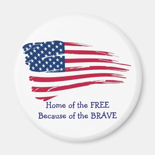 フリーウェーブフラグのホーム マグネット (正面)