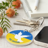 フリーウクライナアクリルキーチェーン キーホルダー (正面右)