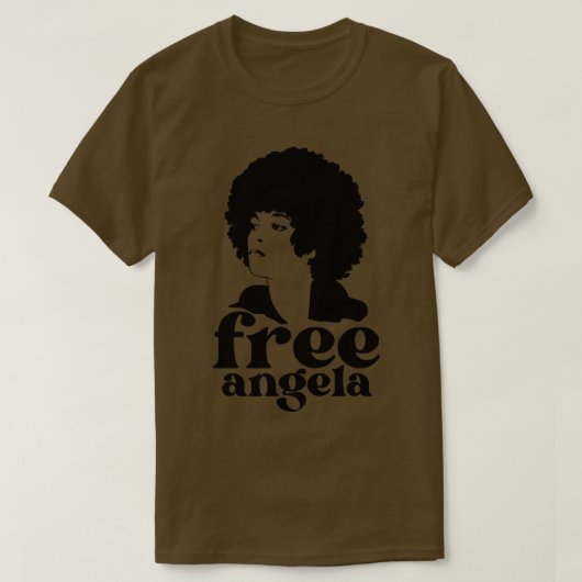 フリーエンジェルズアンジェラ・デイビス Tシャツ (デザイン正面)