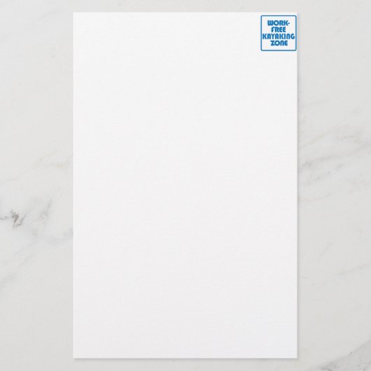 フリーカヤックゾーン 便箋 (正面)