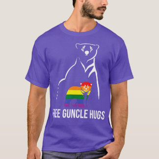 フリーガンクルハグゲイプライドLGBTレインボーメンゲイUn Tシャツ