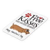 フリーキス...そしてバレンタインを犬からだらしなく奪う マグネット (左側)