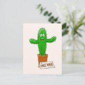 フリーキュクトゥスハグおもしろい ポストカード (スタンド正面)