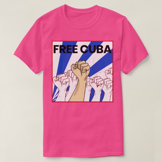 フリーキューバ広場 Tシャツ (デザイン正面)