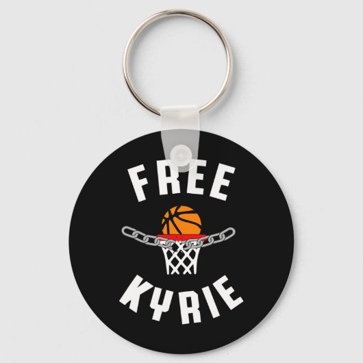 フリーキリー無料スピーチアンチ検閲おもしろいBasketb キーホルダー (正面)