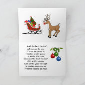 フリーキンのクリスマスの前夜だった シーズンカード (内部)