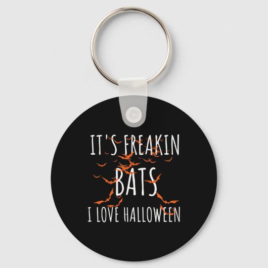 フリーキンTs大好きハロウィーンおもしろいTs引用文 キーホルダー (正面)
