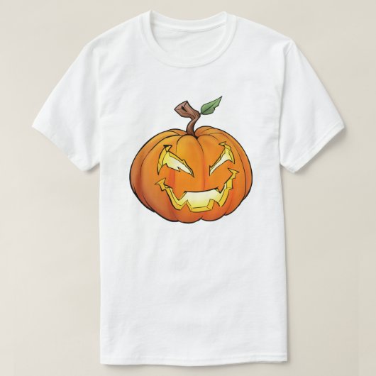 フリーキーな漫画のジャック – O – ランタン Tシャツ (デザイン正面)