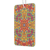 フリーキーティキレッドヴィンテージフラクタル万華鏡のように千変万化するパターン カーエアーフレッシュナー (左)