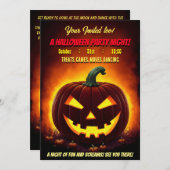 フリーキーハロウィーンパンプキンパーティー 招待状 (正面/裏面)