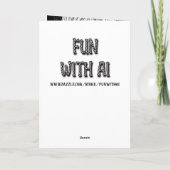 フリーキー怖い不気味古い人形ハロウィーン カード (裏面)