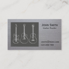 フリーギターの先生音楽個人教師 名刺