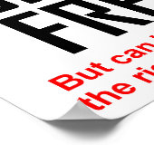 フリークのポスタおもしろいー記号の制御 ポスター (角)