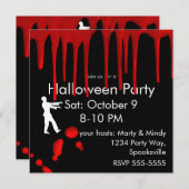 フリークアウト及び走遠くに血ハロウィーン 招待状 (正面/裏面)