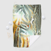 フリークグレーのテクスチャを燃やす部品をデジタル切り出し ゴルフタオル (インサイチュ)