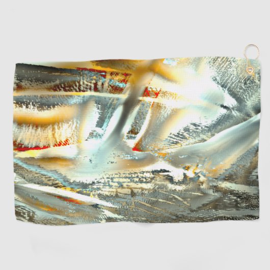 フリークグレーのテクスチャを燃やす部品をデジタル切り出し ゴルフタオル (横)