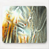 フリークグレーのテクスチャを燃やす部品をデジタル切り出し マウスパッド (正面)