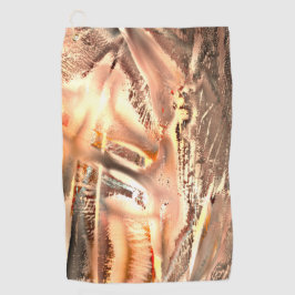 フリークサンゴの質感と非常に粗いデジタル切り出し ゴルフタオル