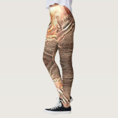 フリークサンゴの質感と非常に粗いデジタル切り出し レギンス (左)