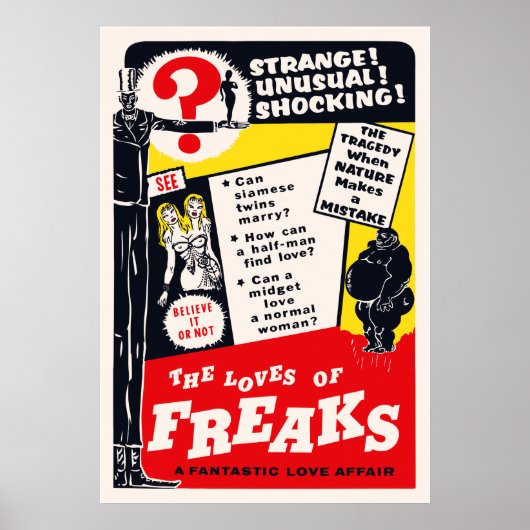 フリークスポスターの愛 ポスター (正面)