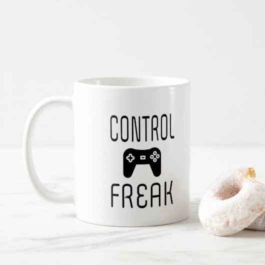 フリークビデオゲームゲーマーの制御 コーヒーマグカップ (ドーナツ)