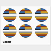 フリークプライド国旗 ラウンドシール (シート)