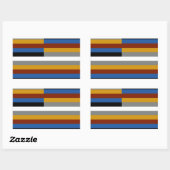 フリークプライド国旗 長方形シール (シート)